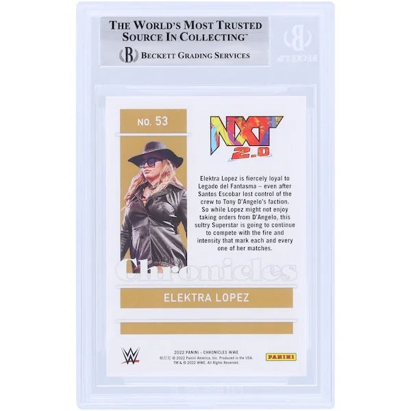 Elektra Lopez Signed 2022 Panini Chronicles #53 Rookie Card | Beckett Authenticated