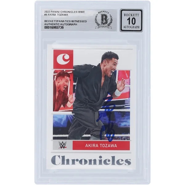 Akira Tozawa Signed 2022 Panini Chronicles #8 Card | Beckett Graded 10