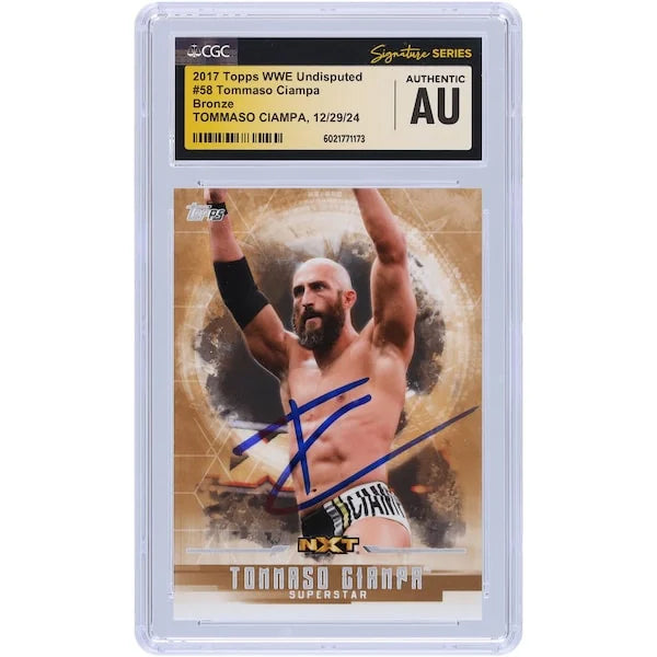Tommaso Ciampa Signed 2017 Topps Undisputed Bronze #58 | Limited #/99
