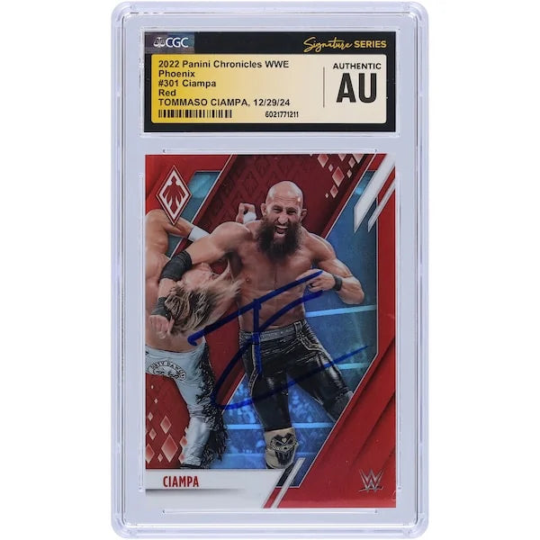 Tommaso Ciampa Signed 2022 Panini Chronicles Card | Phoenix Red #301 #/199