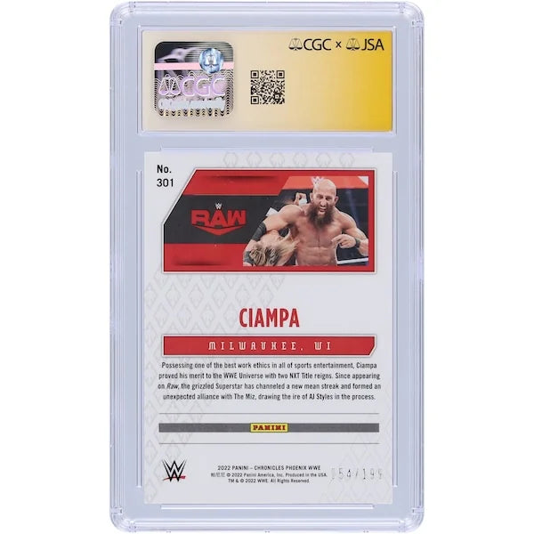 Tommaso Ciampa Signed 2022 Panini Chronicles Card | Phoenix Red #301 #/199