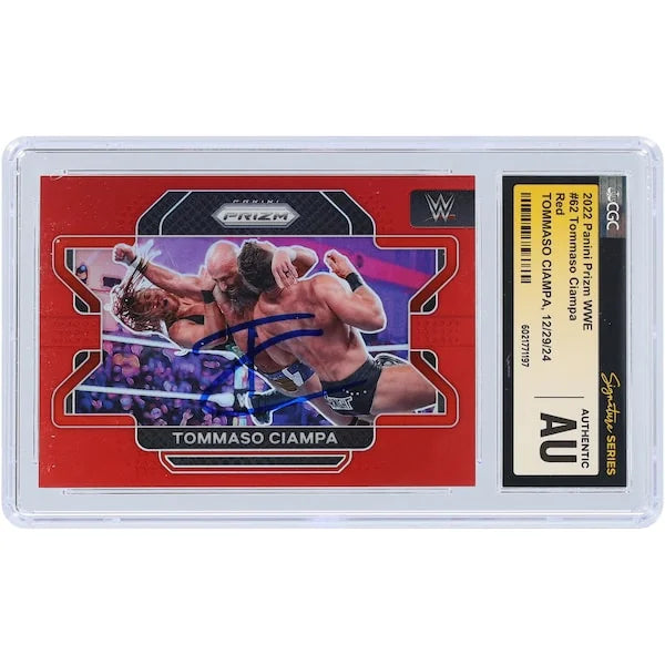 Tommaso Ciampa Signed 2022 Panini Prizm Red Prizm #62 | #/299