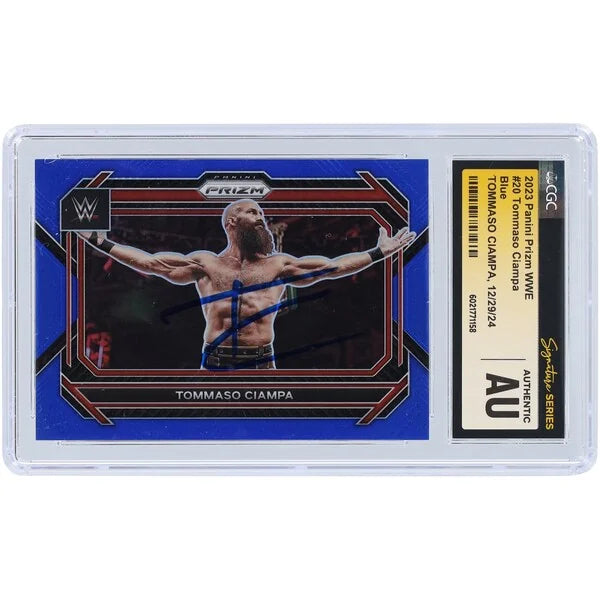 Tommaso Ciampa Signed 2023 Panini Prizm Blue Prizm #20 | #/199 CGC Authenticated