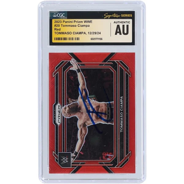 Tommaso Ciampa Signed 2023 Panini Prizm Red Prizm #20 | #/299
