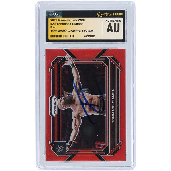 Tommaso Ciampa Signed 2023 Panini Prizm Red Prizm #20 | #/299