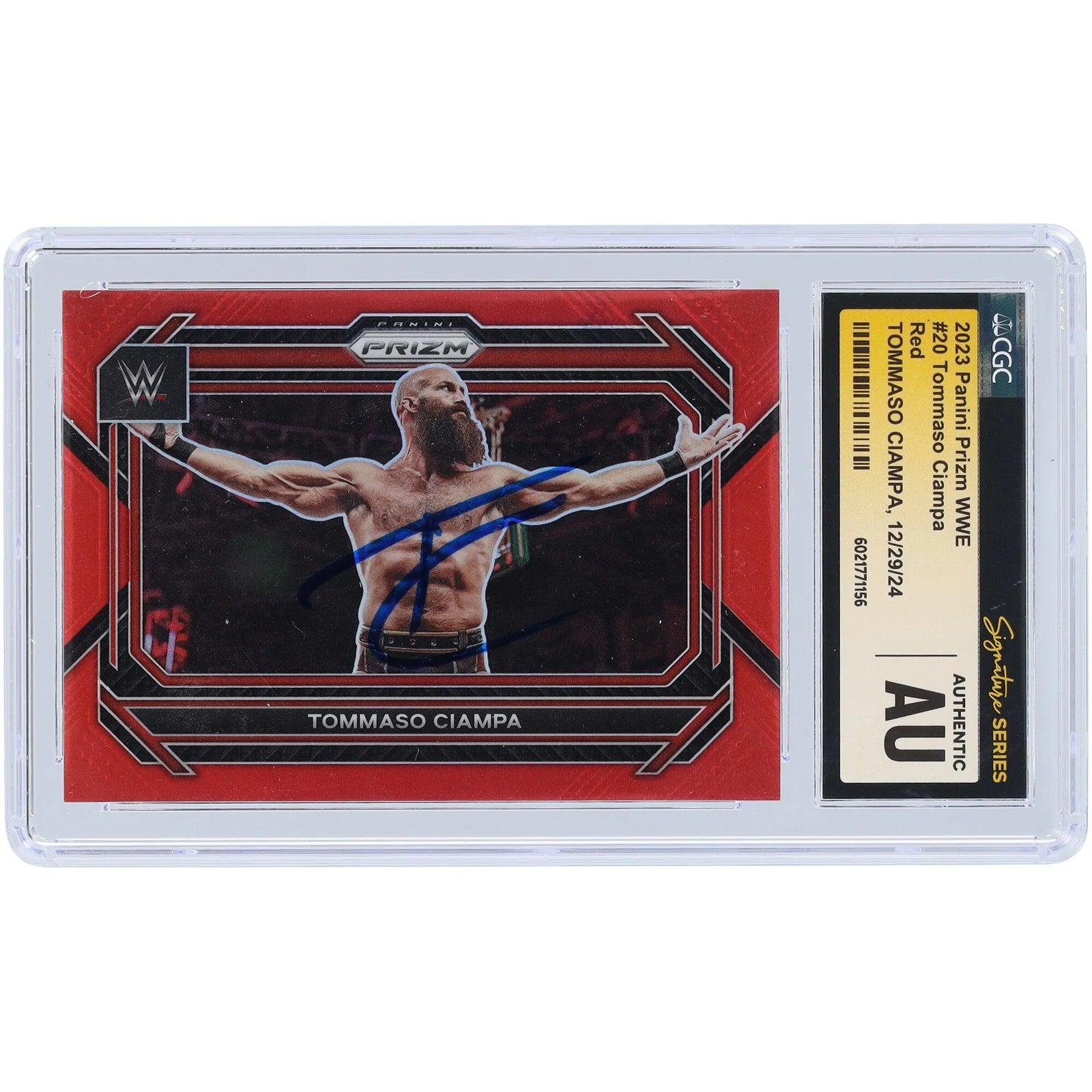 Tommaso Ciampa Signed 2023 Panini Prizm Red Prizm #20 | #/299