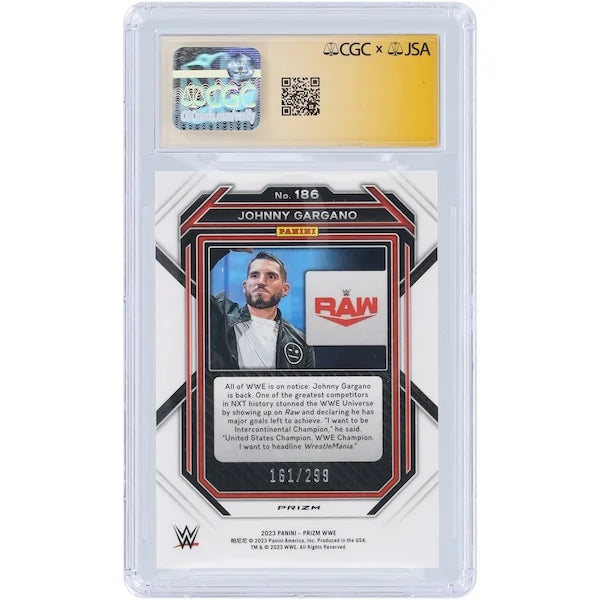 Johnny Gargano Signed 2023 Panini Prizm Red Prizm #186 | CGC Authenticated