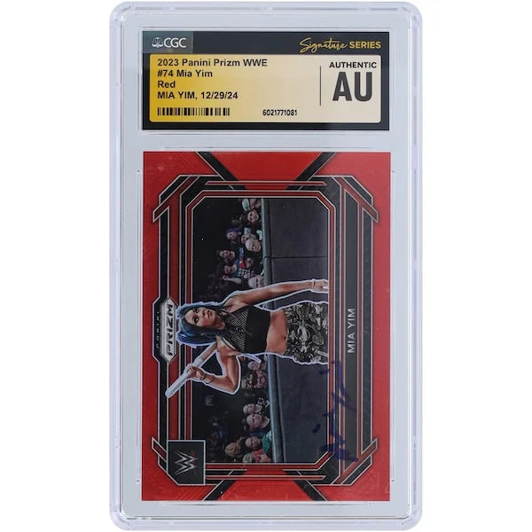 Mia Yim Signed 2023 Panini Prizm Red Prizm #74 #/299 | CGC Authenticated