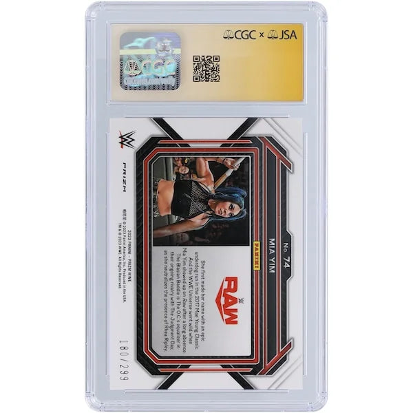 Mia Yim Signed 2023 Panini Prizm Red Prizm #74 #/299 | CGC Authenticated