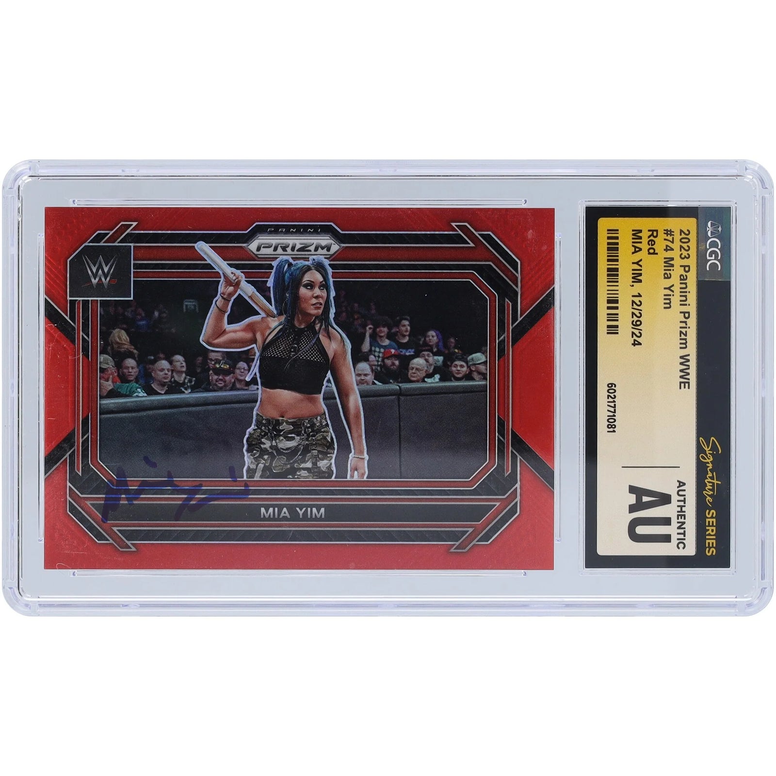 Mia Yim Signed 2023 Panini Prizm Red Prizm #74 #/299 | CGC Authenticated