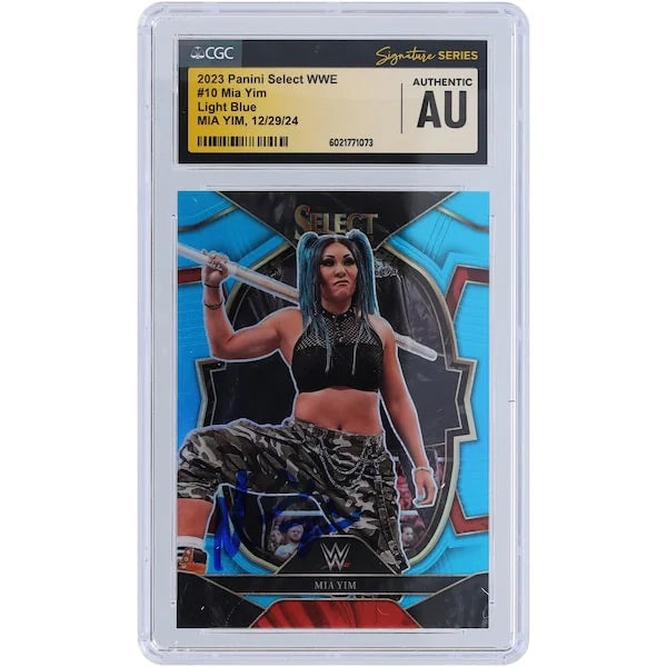 Mia Yim Signed 2023 Panini Select Light Blue Prizm #10 | #/249