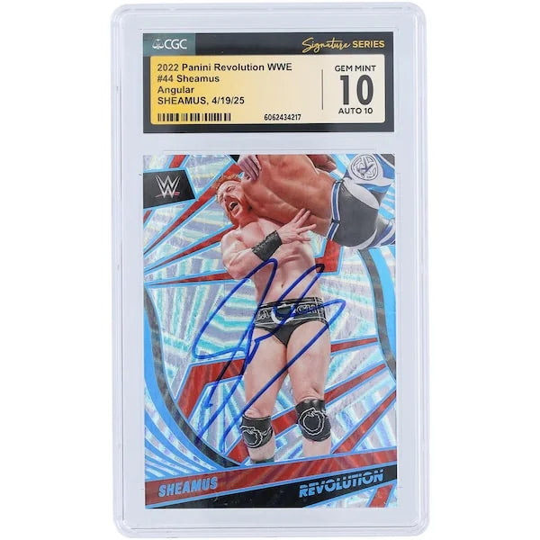 Sheamus Signed 2022 Panini Revolution Angular #44 Card | CGC 10 Graded