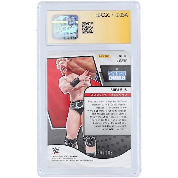 Sheamus Signed 2022 Panini Revolution Angular #44 Card | CGC 10 Graded