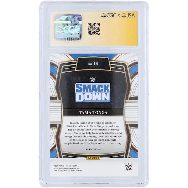 Tama Tonga Signed 2024 Panini Select Phenomenon #16 Card | CGC 9