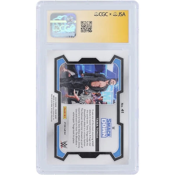 Tama Tonga Signed 2024 Panini Prizm Card #41 | CGC Authenticated