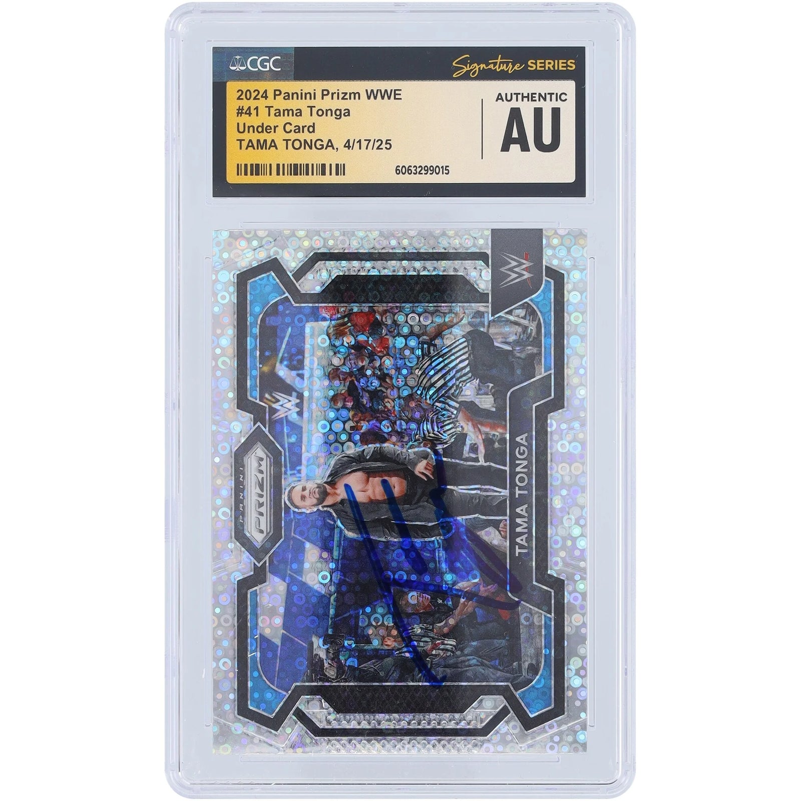 Tama Tonga Signed 2024 Panini Prizm Card #41 | CGC Authenticated