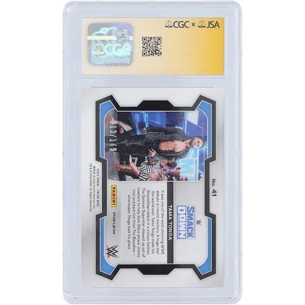 Tama Tonga Signed 2024 Panini Prizm Purple #41 | CGC Authenticated