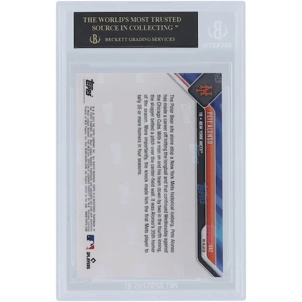 Pete Alonso 2023 Topps Now #682 Black Label | BGS 10 Graded