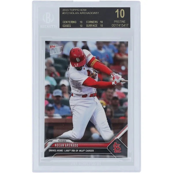 Nolan Arenado 2023 Topps Now 1,000 RBI Black Label #312 | BGS 10