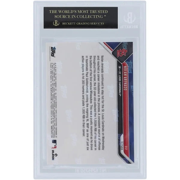 Nolan Arenado 2023 Topps Now 1,000 RBI Black Label #312 | BGS 10
