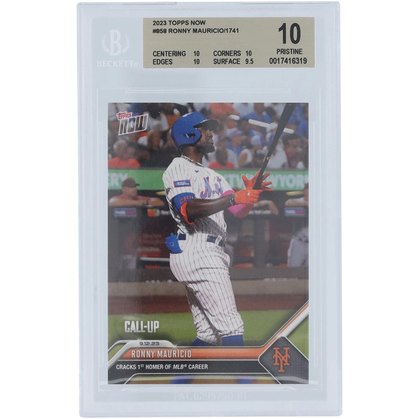 Ronny Mauricio 2023 Topps Now Call-Up #858 | BGS 10