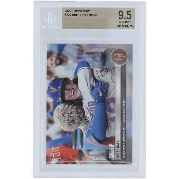 Brett Baty 2022 Topps Now #729 Rookie Card | BGS 9.5