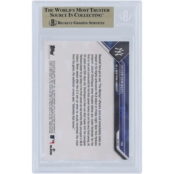 Jasson Dominguez 2023 Topps Now #798 Rookie Card | BGS 10
