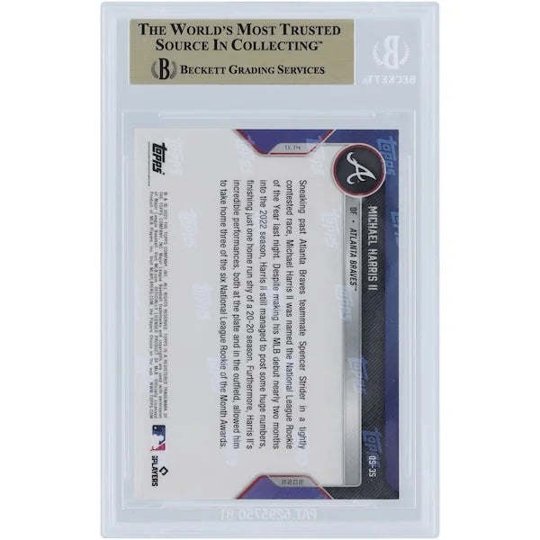 Michael Harris II 2022 Topps Now Offseason #OS-35 Rookie Card | BGS 9.5