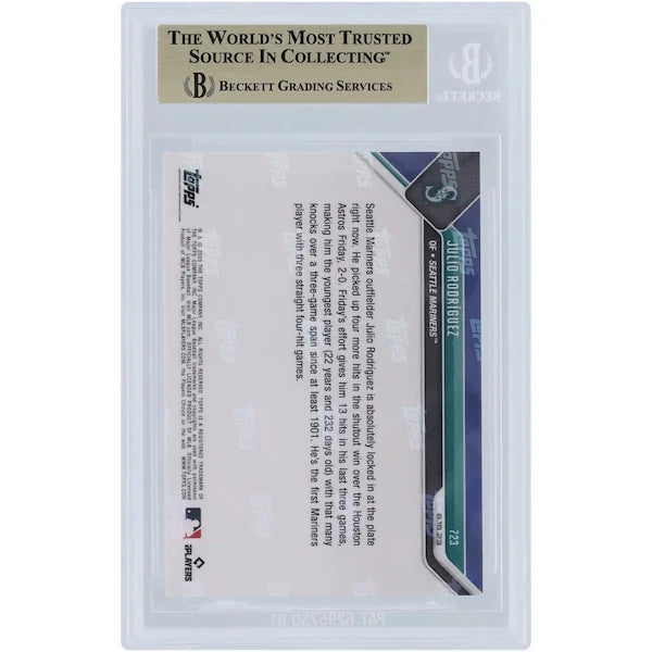 Julio Rodriguez 2023 Topps Now #723 Card | BGS 9.5 Graded