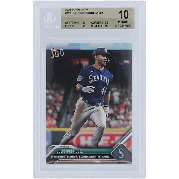 Julio Rodriguez 2023 Topps Now #723 Card | BGS Graded 10