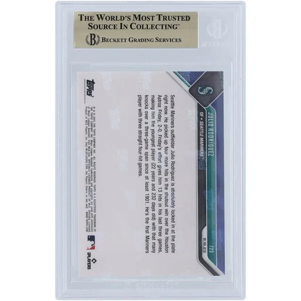 Julio Rodriguez 2023 Topps Now #723 Card | BGS Graded 10