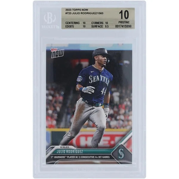 Julio Rodriguez 2023 Topps Now #723 Card | BGS 10 Graded