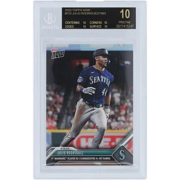 Julio Rodriguez 2023 Topps Now Black Label #723 | BGS Gem Mint 10