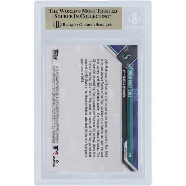Julio Rodriguez 2023 Topps Now # 1900 731 731 Card | BGS 9.5 Gem Mint