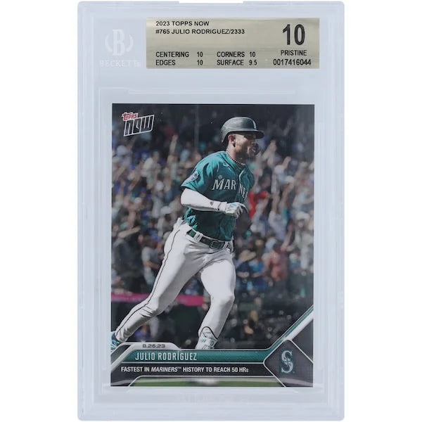 Julio Rodriguez 2023 Topps Now 50 HR Milestone #765 Card | BGS 10