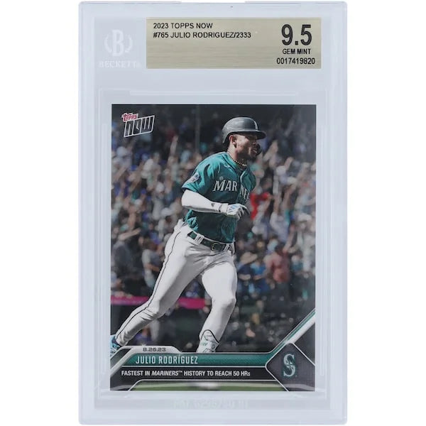 Julio Rodriguez 2023 Topps Now 50 HR Milestone #765 Card | BGS 9.5