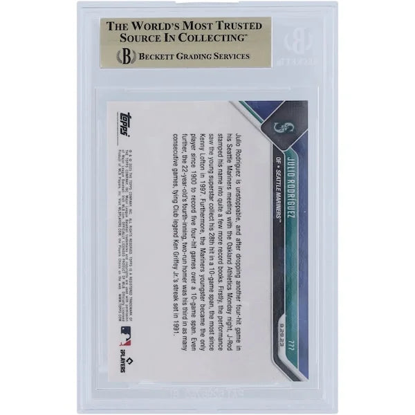 Julio Rodriguez 2023 Topps Now # 1997 777 777 Card | BGS Graded 10