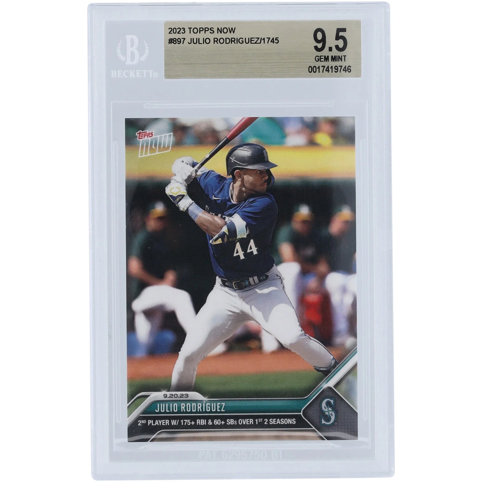 Julio Rodriguez 2023 Topps Now #897 Card | BGS 9.5