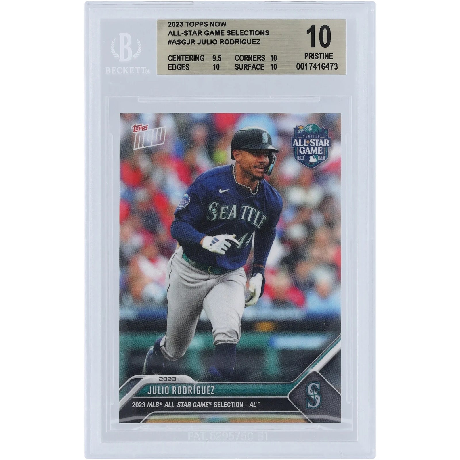 Julio Rodriguez 2023 Topps Now All-Star Card | BGS 10