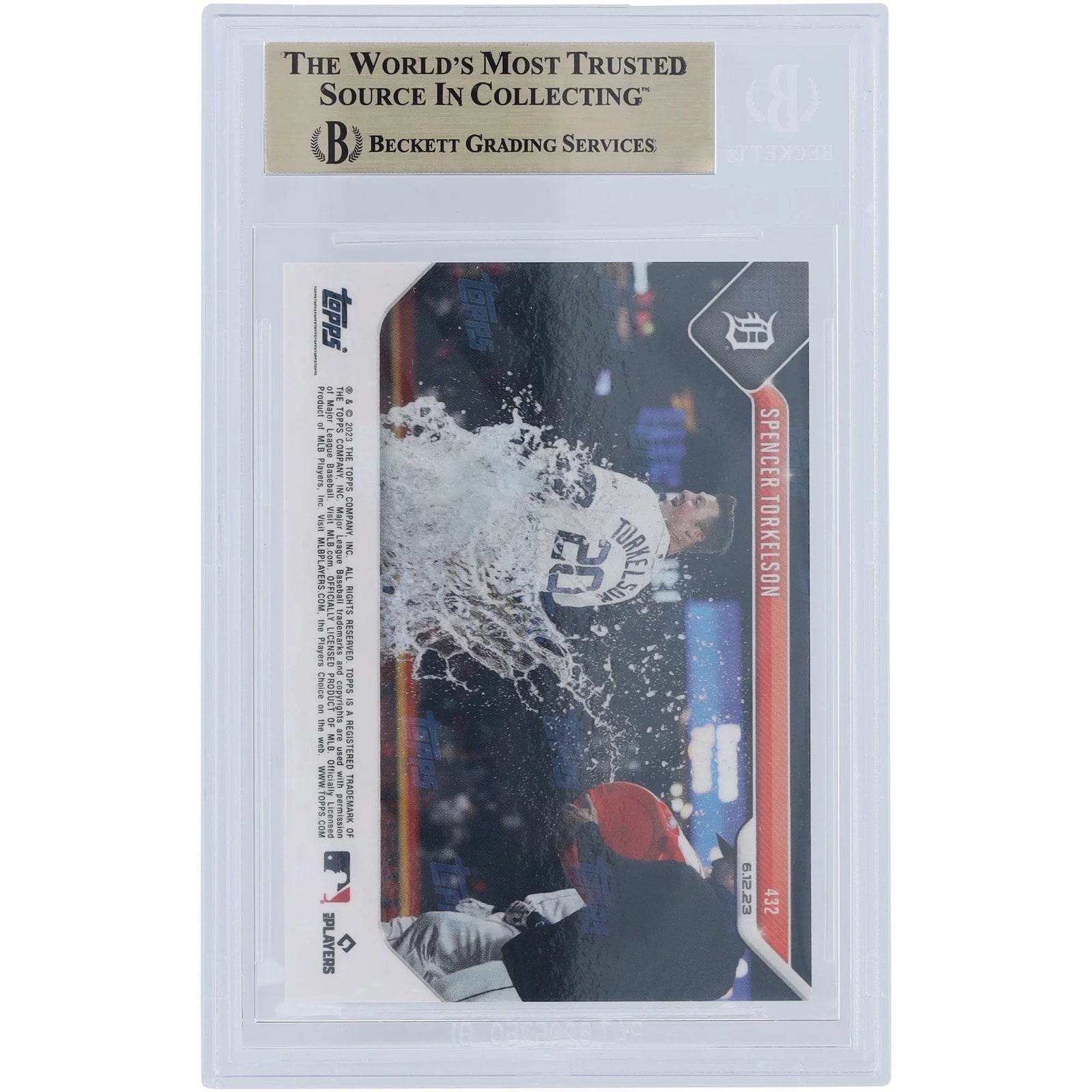 Spencer Torkelson 2023 Topps Now Walk-Off Home Run #432 Card | BGS 9.5