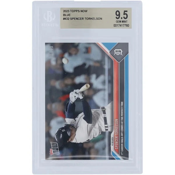 Spencer Torkelson 2023 Topps Now Blue Walk-Off Homerun #432 Card | BGS 9.5 #/49