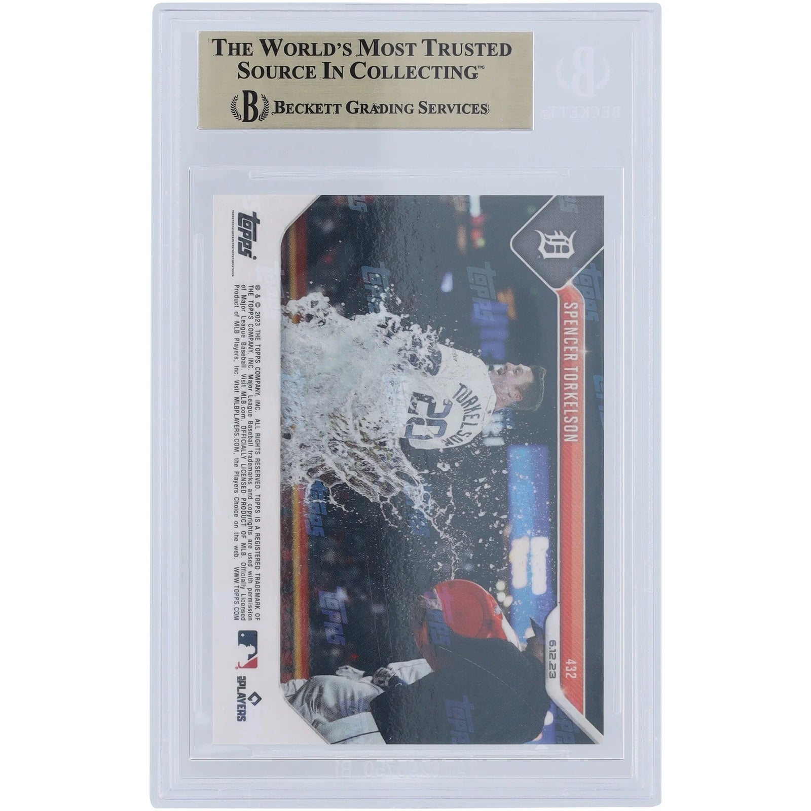 Spencer Torkelson 2023 Topps Now Blue Walk-Off Homerun #432 Card | BGS 9.5 #/49