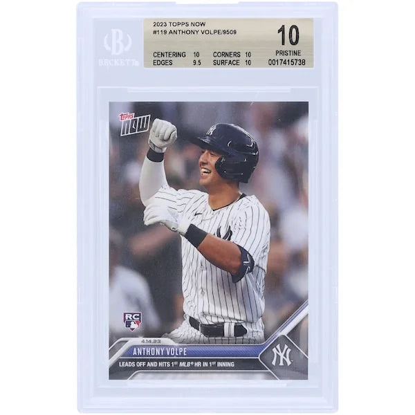 Anthony Volpe 2023 Topps Now Rookie #119 Card | BGS 10 Authenticated