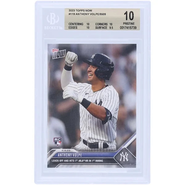 Anthony Volpe 2023 Topps Now Rookie #119 Card | BGS 10 First HR
