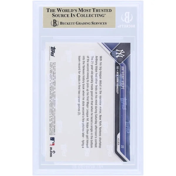 Anthony Volpe 2023 Topps Now Rookie #22 Card | BGS 9.5