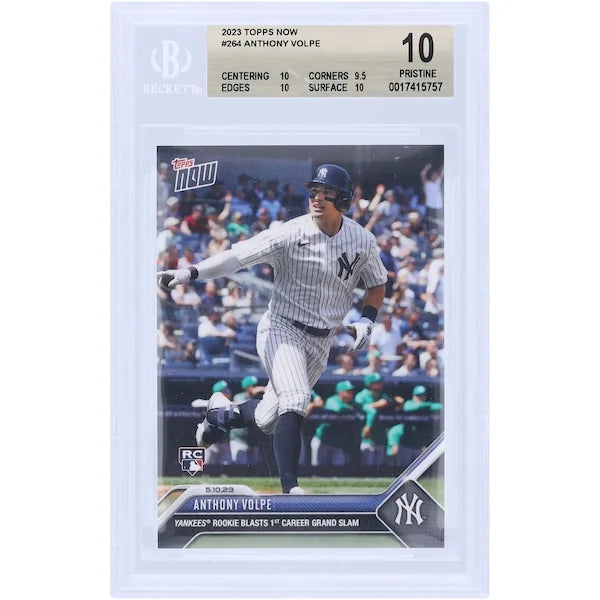 Anthony Volpe 2023 Topps Now Yankees Rookie Blast Grand Slam #264 | BGS 10