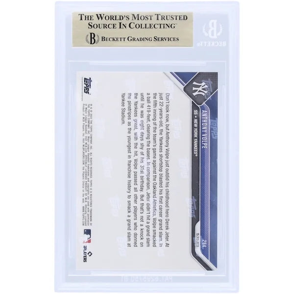Anthony Volpe 2023 Topps Now Rookie #264 Card | BGS 9.5 Grand Slam