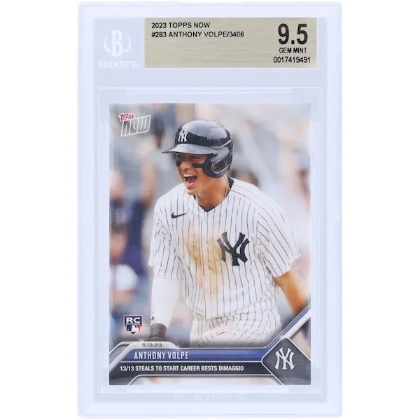 Anthony Volpe 2023 Topps Now Rookie Card #283 | BGS 9.5