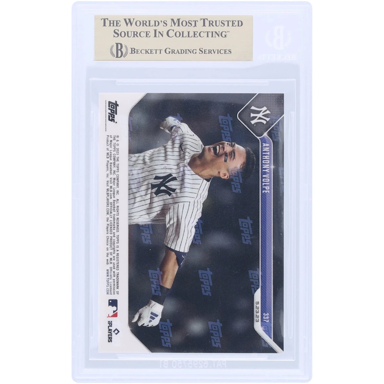 Anthony Volpe 2023 Topps Now Rookie #337 Card | Walk-off RBI BGS 9.5