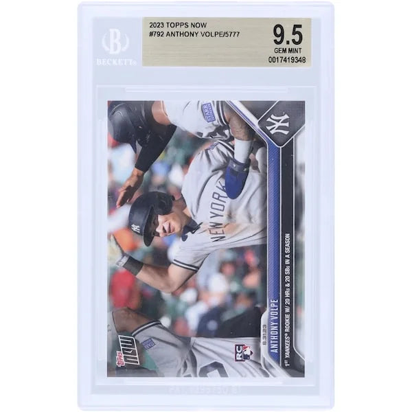 Anthony Volpe 2023 Topps Now #792 Rookie Card | BGS 9.5